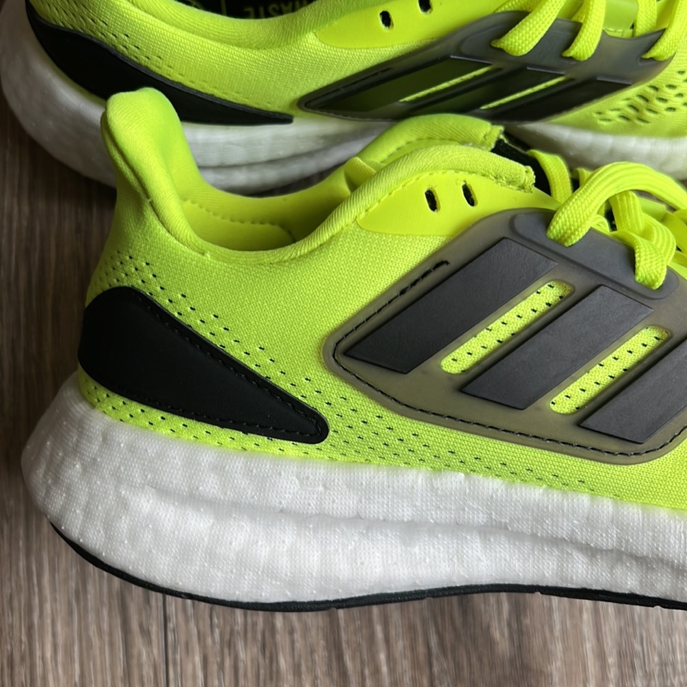 NWT Adidas Pureboost 22 Solar Yellow Sneakers - Picture 3 of 7